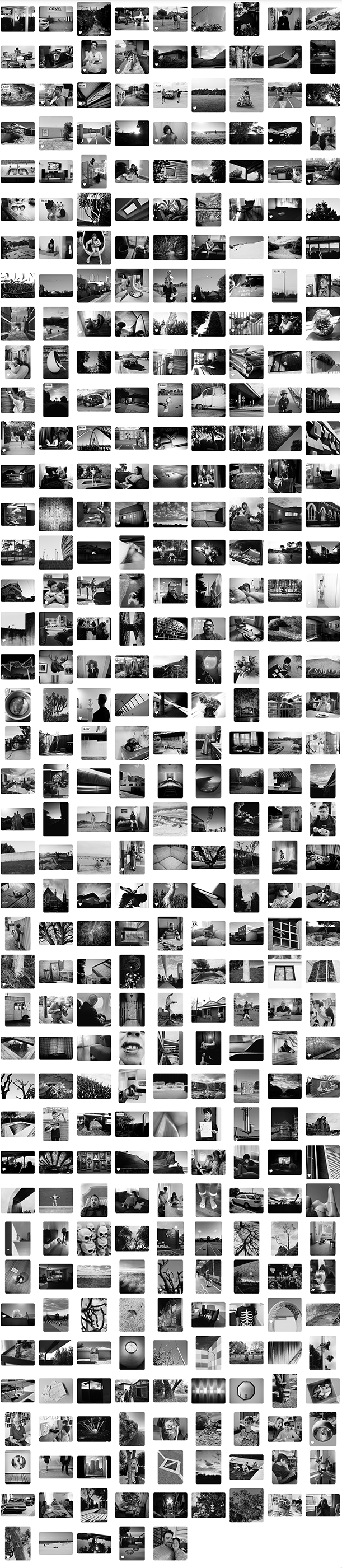 365 black and white photos from 2025