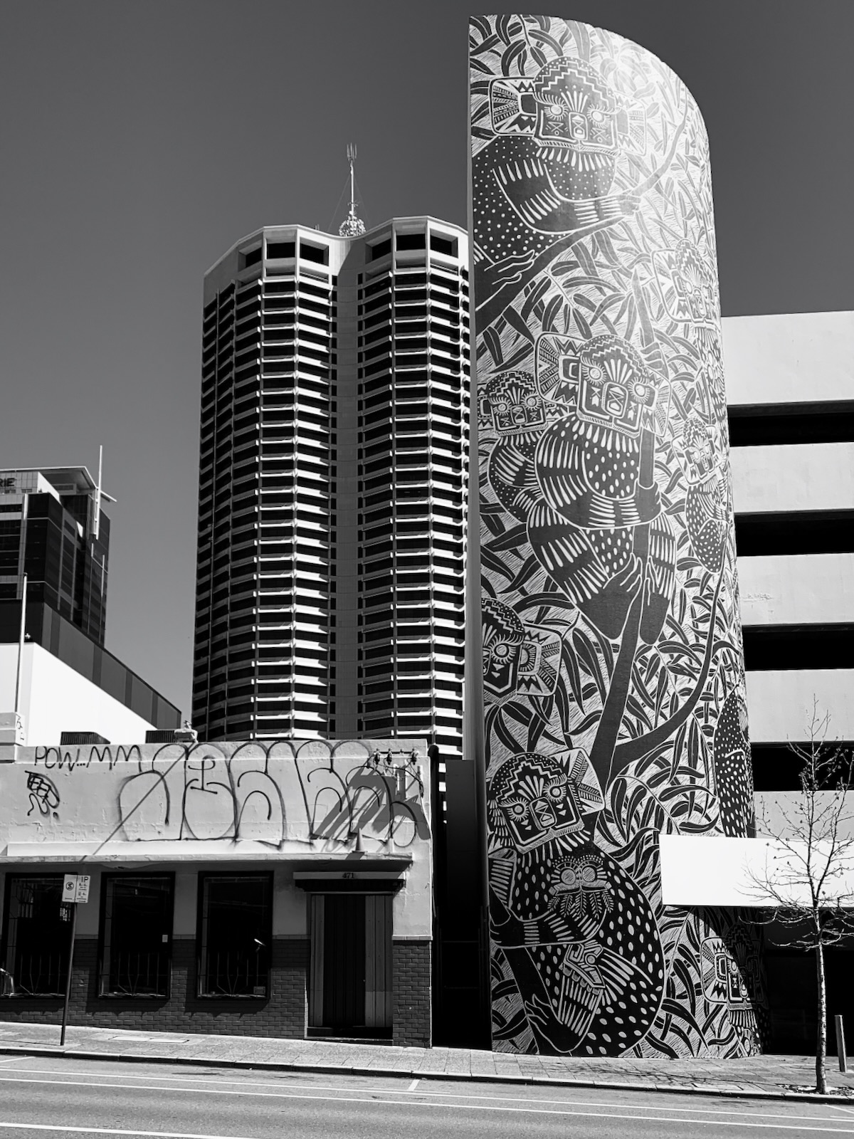 Buildings on a street