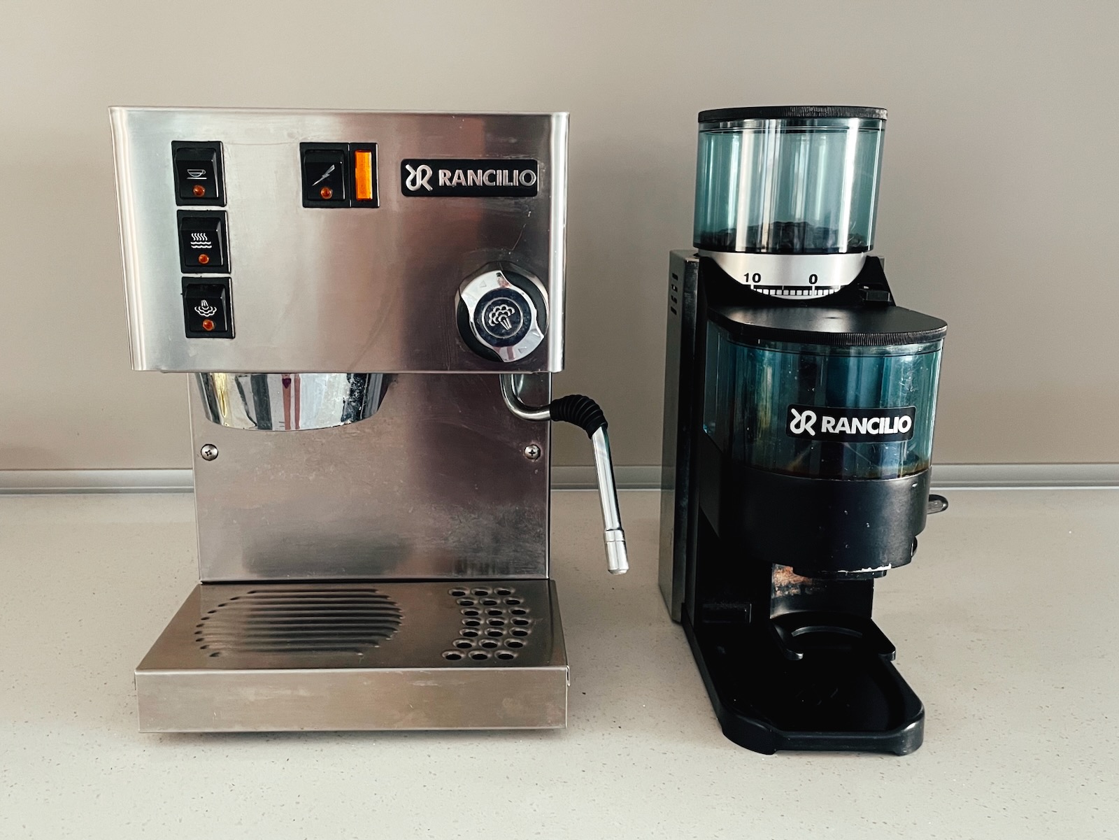 My old coffee machine and grinder