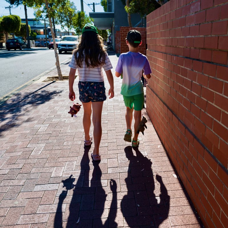 Walking with toys