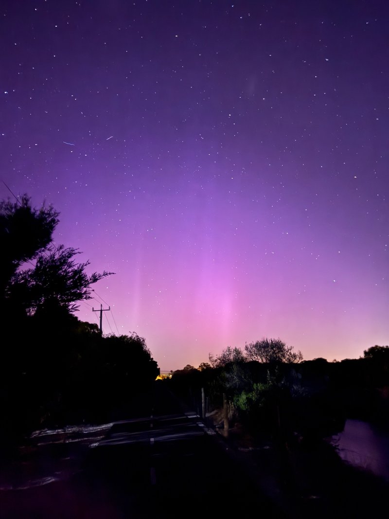 Aurora in the night sky