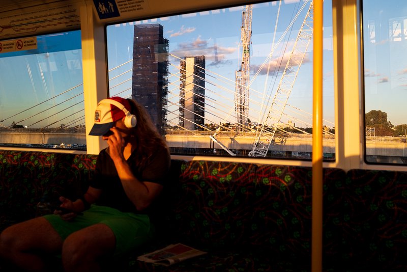Over the Fremantle bridge